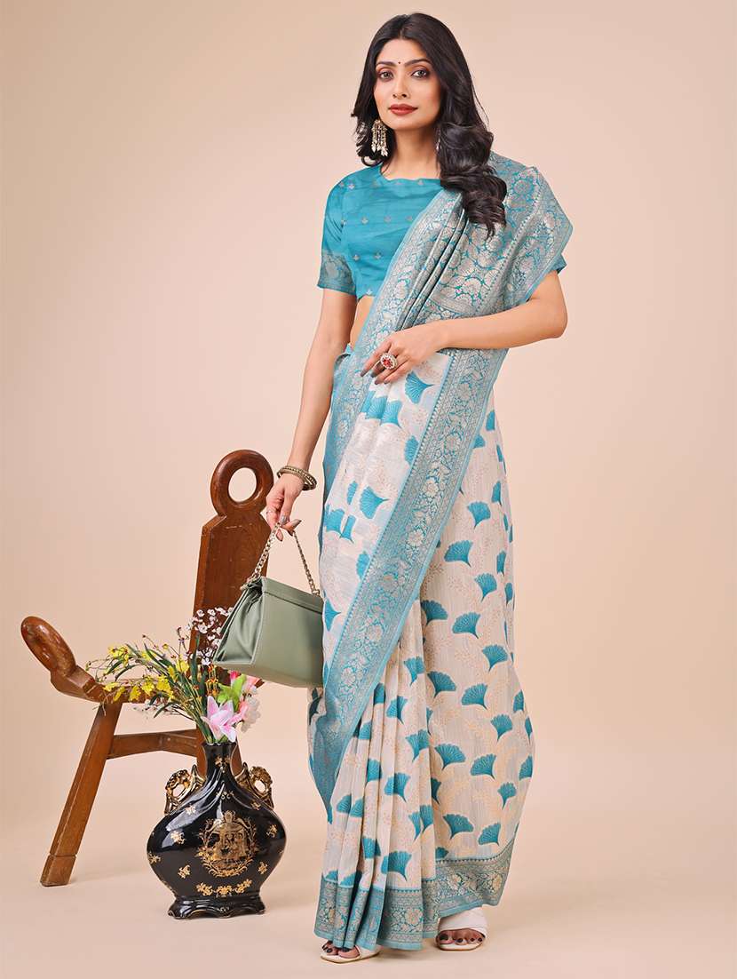 women self design bordered saree with blouse - 21970018 -  Standard Image - 2