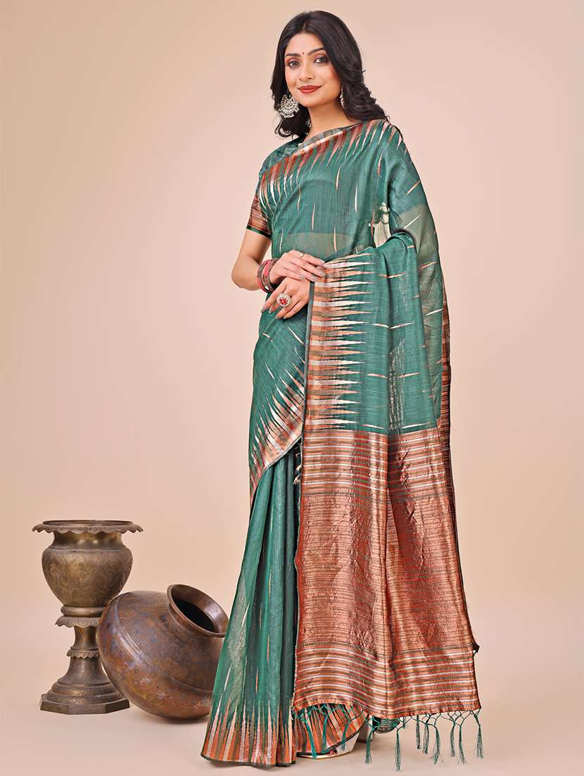 women self design bordered saree with blouse - 21970133 -  Standard Image - 2