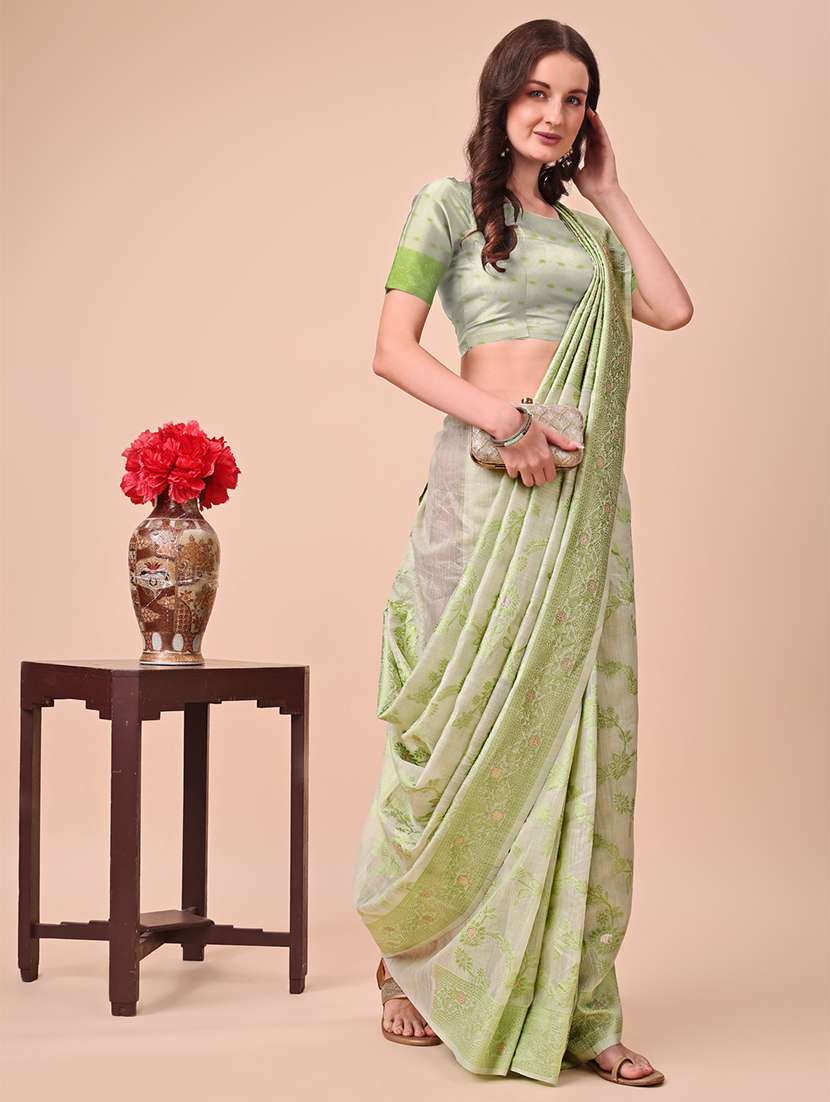 women self design bordered saree with blouse - 21970147 -  Standard Image - 2
