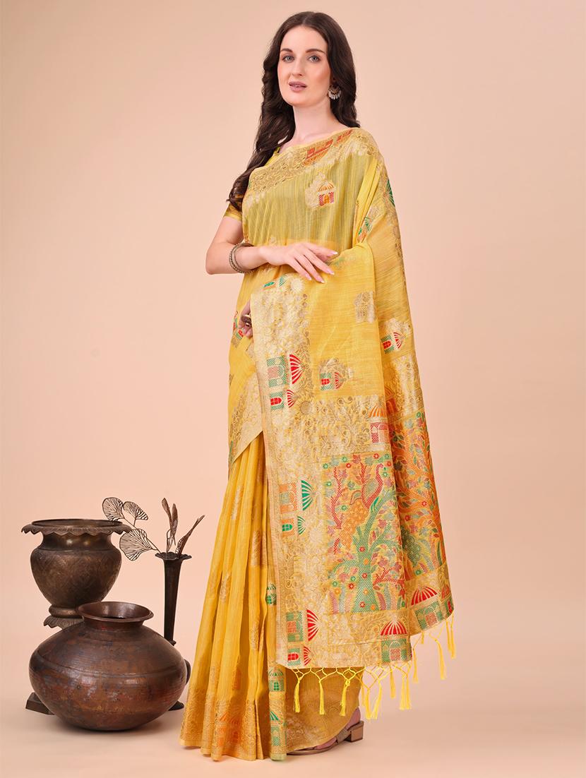 women self design bordered saree with blouse - 21970152 - Standard Image - 2