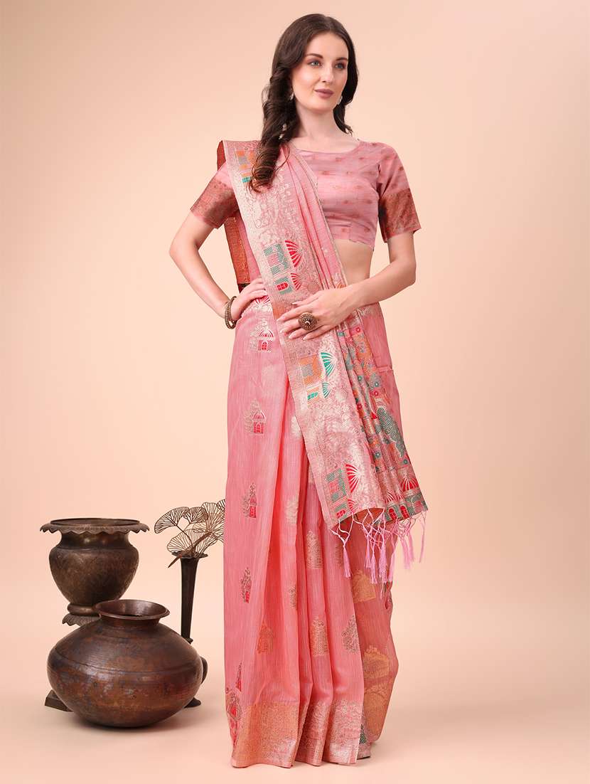 women self design bordered saree with blouse - 21970153 -  Standard Image - 2