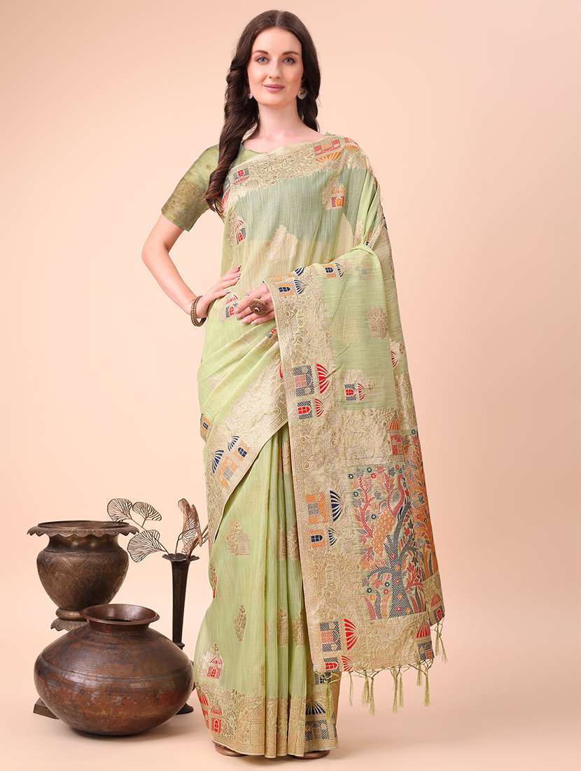 women self design bordered saree with blouse - 21970154 -  Zoom Image - 0
