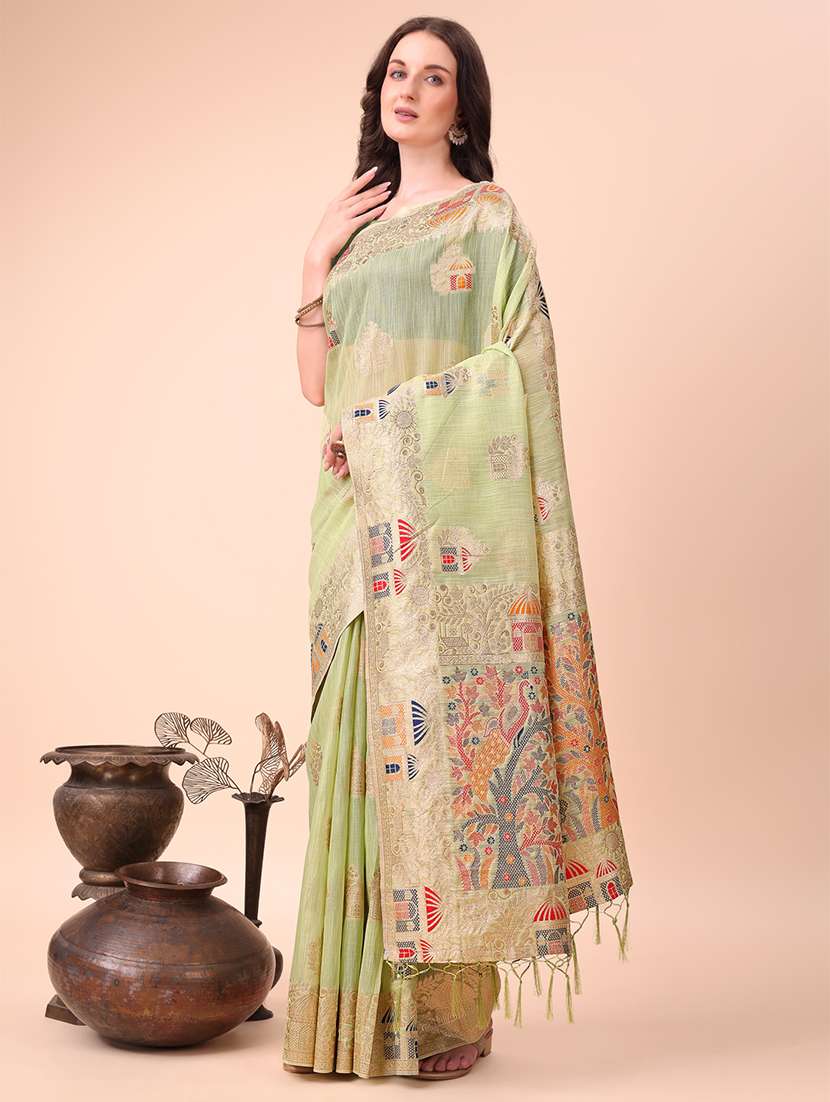 women self design bordered saree with blouse - 21970154 - Standard Image - 2