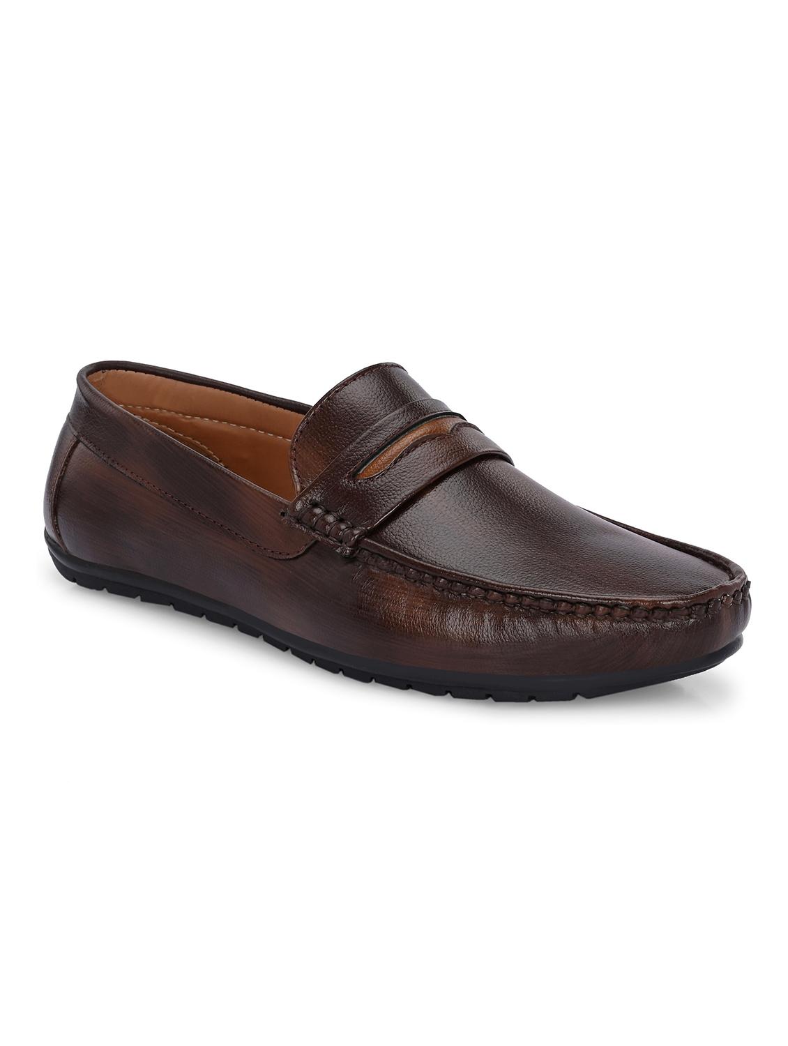 men brown slip on loafer - 21970181 - Standard Image - 2