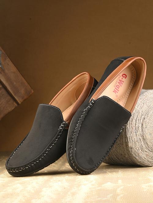 men solid slip on loafer - 21970196 - Standard Image - 0