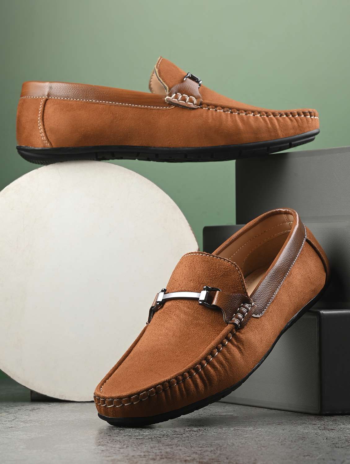 men slip on horsebit loafer