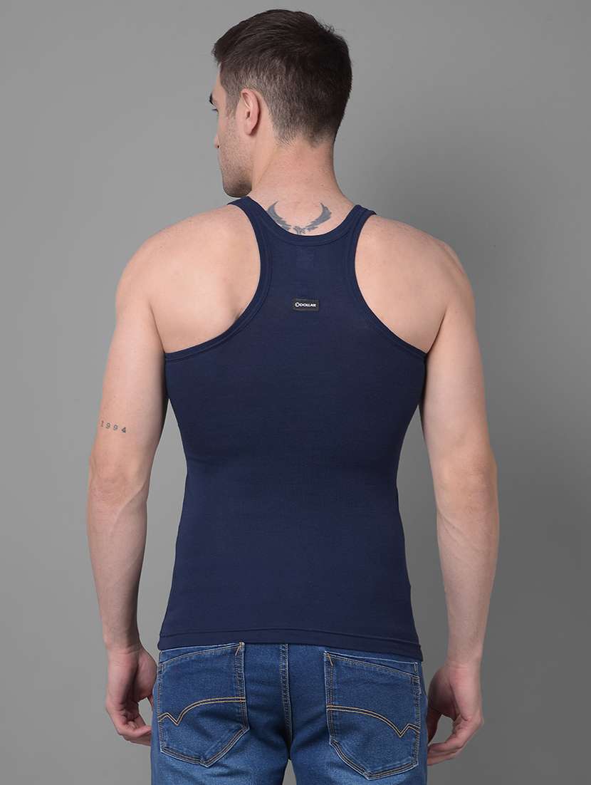 men pack of 2 color block square neck vest - 21970268 -  Standard Image - 2