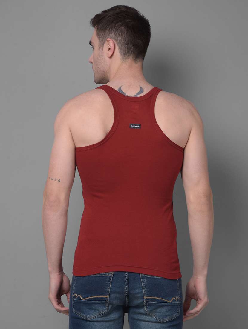 men pack of 3 color block square neck vest - 21970271 -  Standard Image - 2