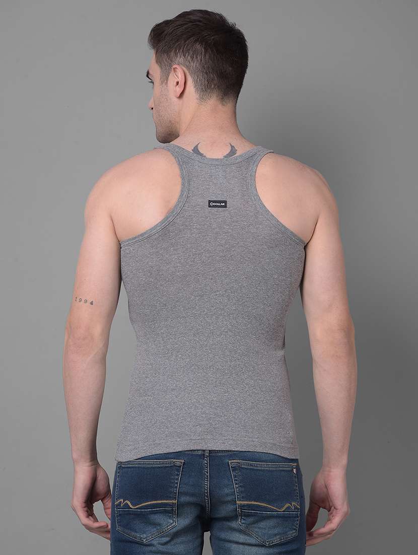 men pack of 5 color block square neck vest - 21970273 -  Standard Image - 2