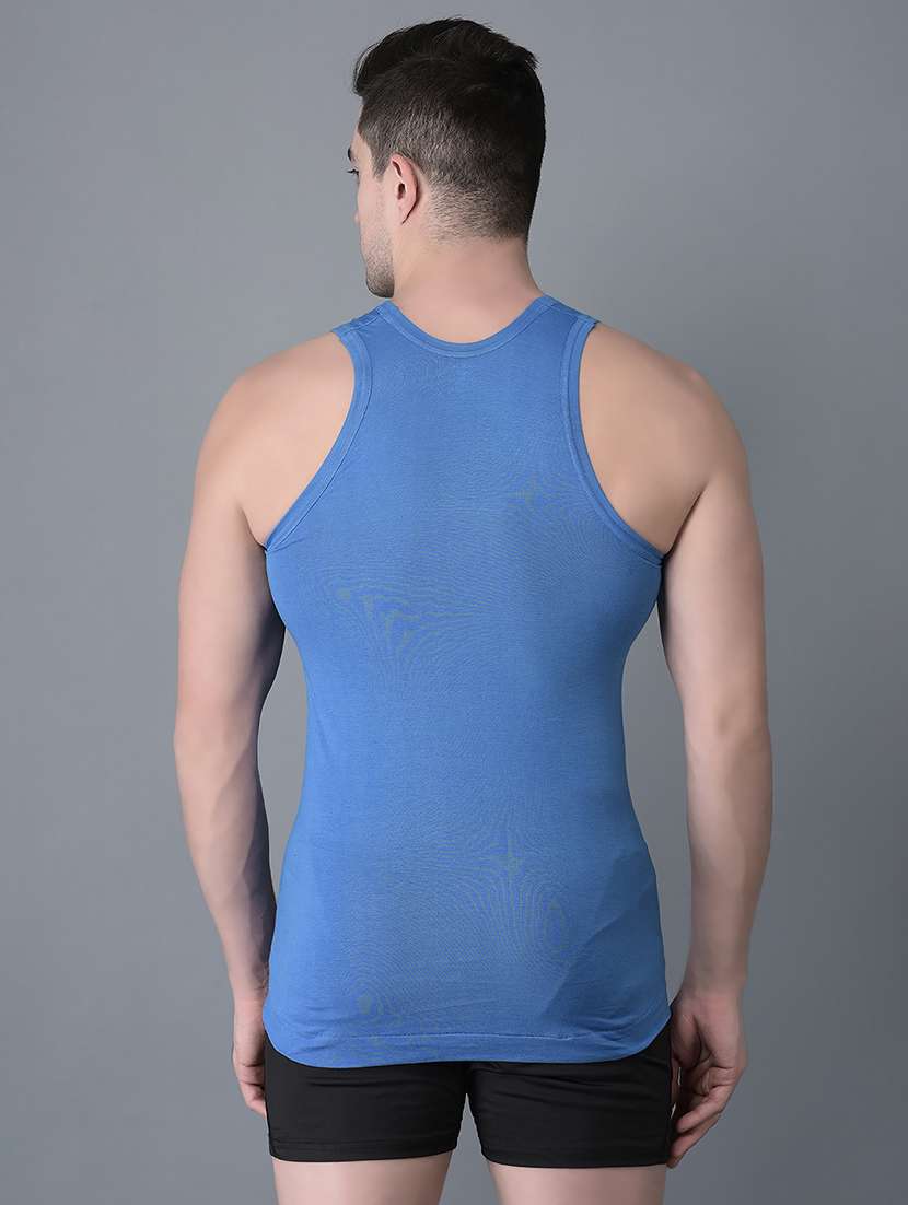 men pack of 3 solid scoop neck vest - 21970330 -  Standard Image - 2