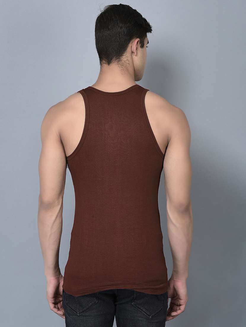 men pack of 3 solid scoop neck vest - 21970345 -  Standard Image - 2