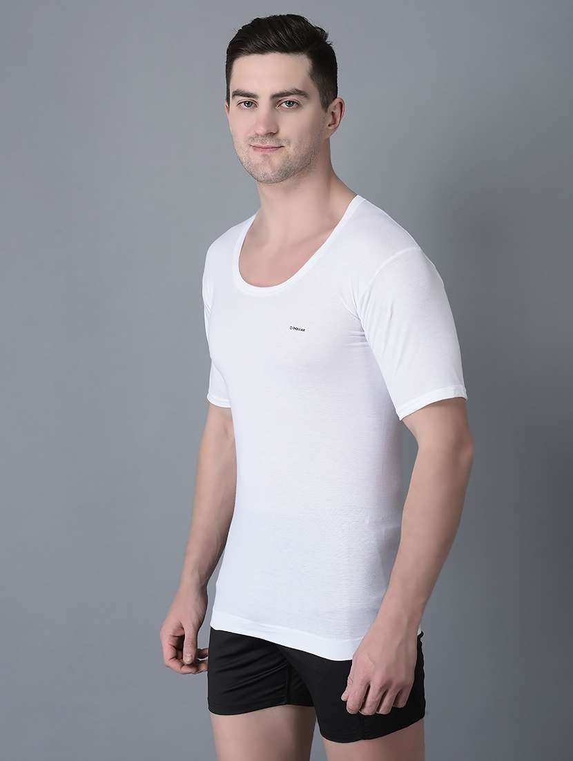 men pack of 3 solid scoop neck vest - 21970363 -  Standard Image - 2