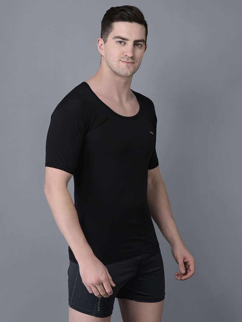 men pack of 3 solid scoop neck vest - 21970375 -  Standard Image - 2