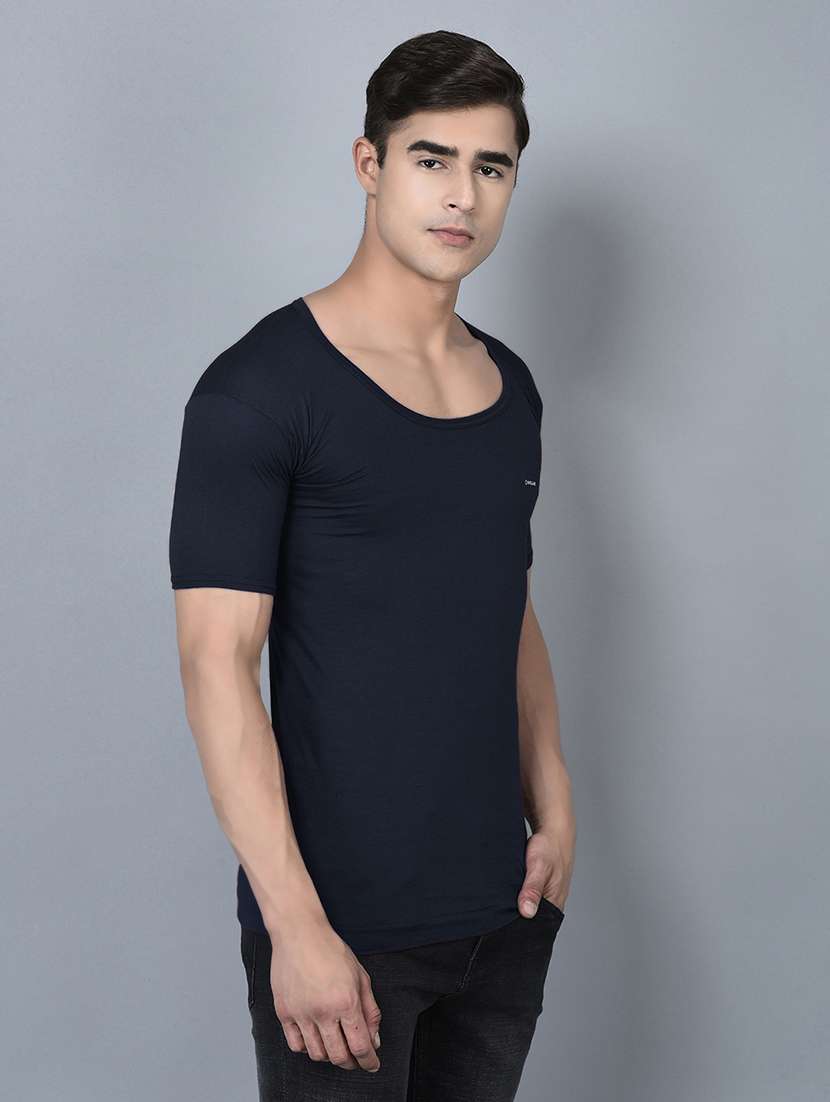 men pack of 2 solid scoop neck vest - 21970380 -  Standard Image - 2