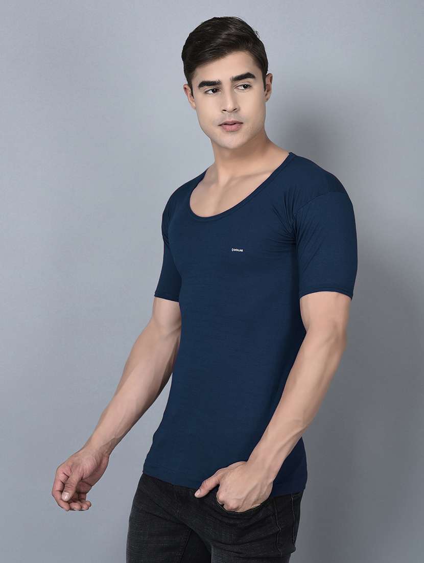 men pack of 7 solid scoop neck vest - 21970391 -  Standard Image - 2