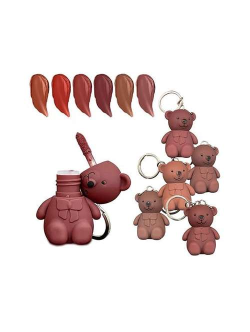 pack of 3 matte nude shades with key chain