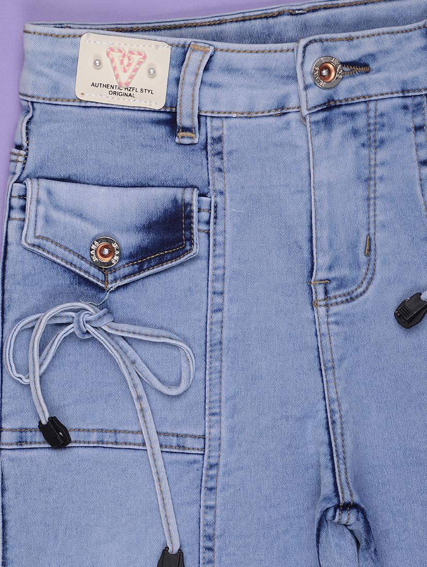 girls solid mid rise straight fit jean - 21970508 - Standard Image - 2