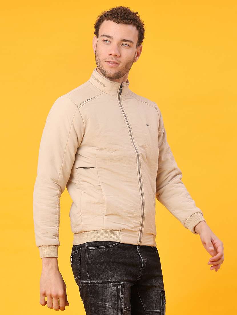 men solid long sleeve lightweight bomber jacket - 21970562 -  Standard Image - 2