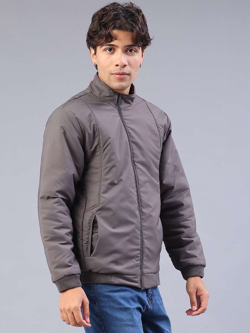 men solid long sleeve lightweight bomber jacket - 21970563 -  Standard Image - 2