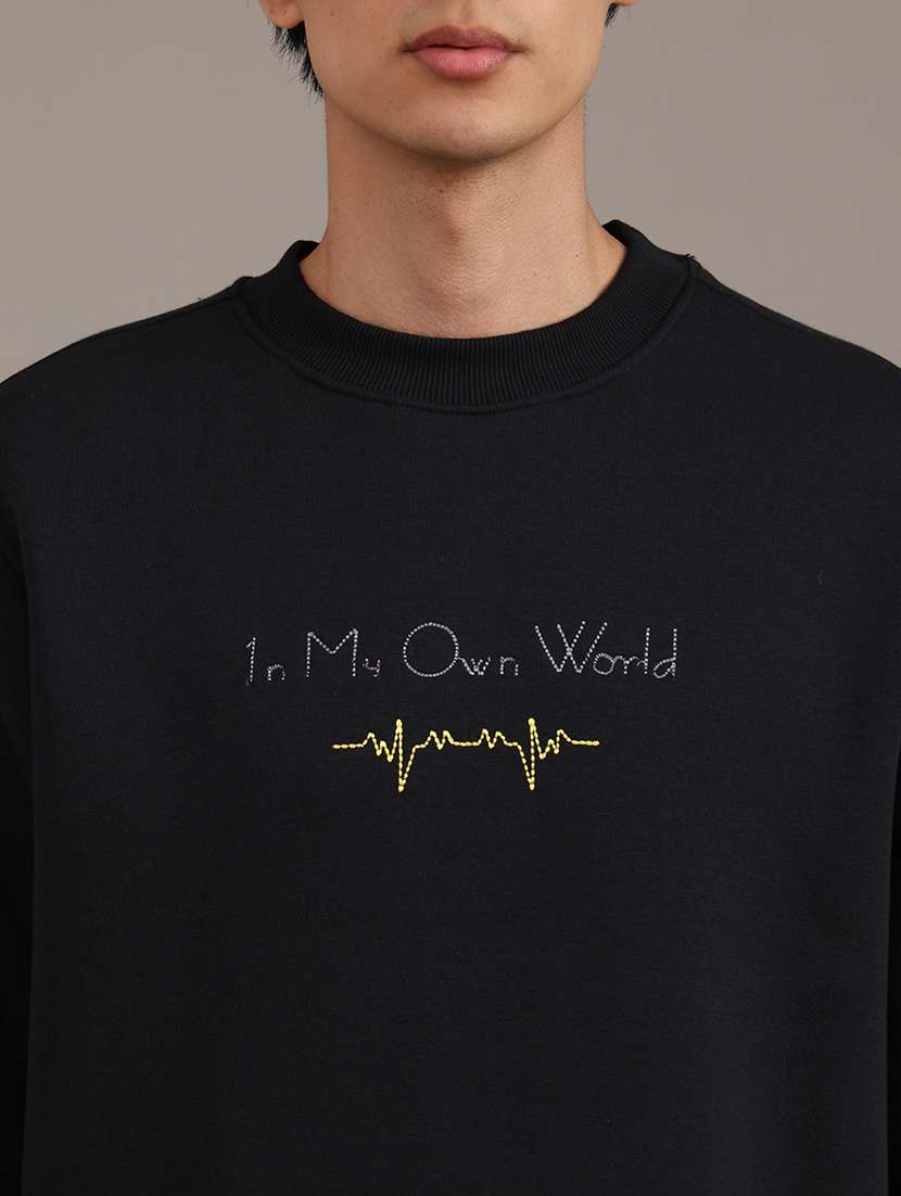 men printed long sleeve regular fit sweatshirt - 21970621 -  Standard Image - 2