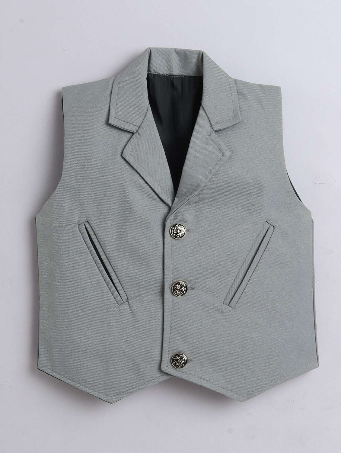 boys solid waistcoat and trouser set - 21970699 -  Standard Image - 2