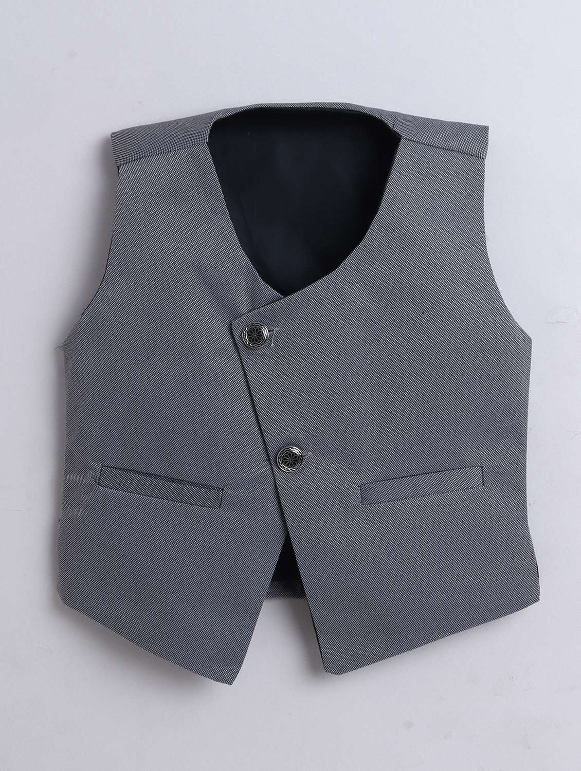 boys solid waistcoat and trouser set - 21970703 -  Standard Image - 2