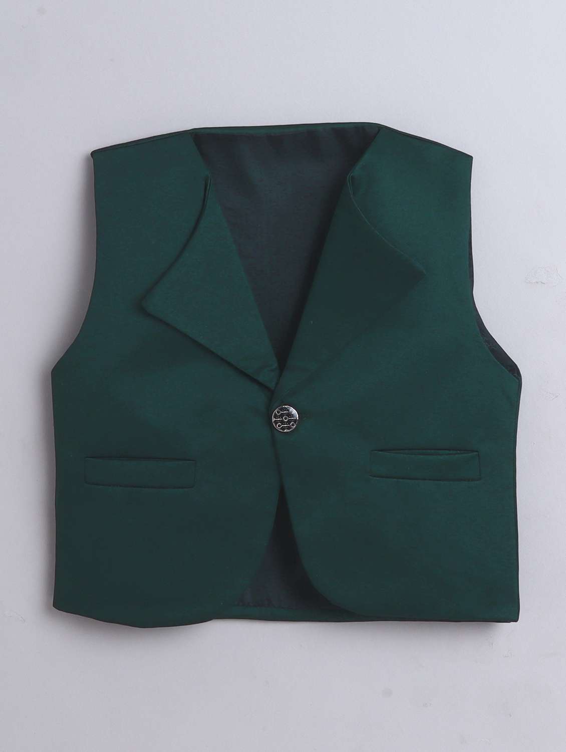 boys solid waistcoat and trouser set - 21970706 -  Standard Image - 2