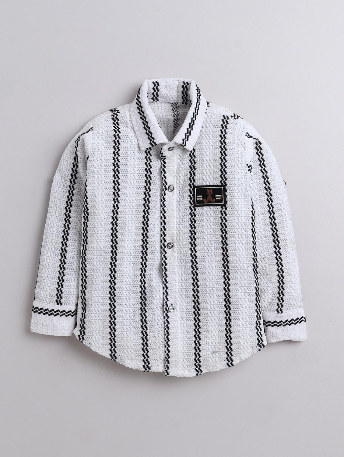boys self designed shirt and trouser with t-shirt - 21970724 - Standard Image - 2