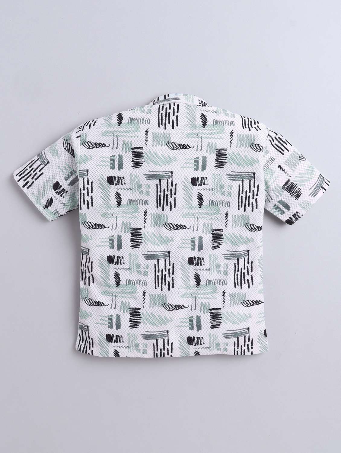 boys printed collarerd short sleeve shirt - 21970874 -  Standard Image - 2