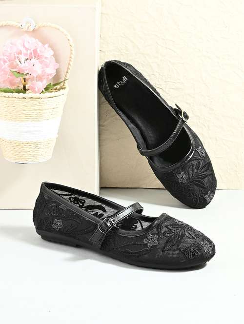 women black slip on ballerina - 21970882 -  Standard Image - 0