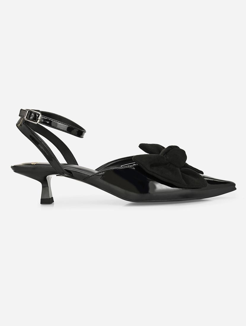 women black ankle strap kitten heels - 21970890 - Standard Image - 2