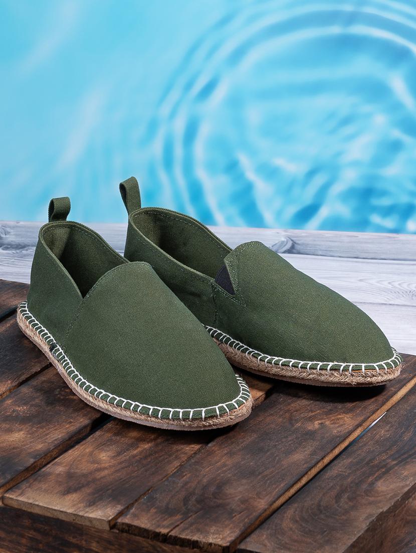 men olive slip on espadrille - 21970897 -  Zoom Image - 0