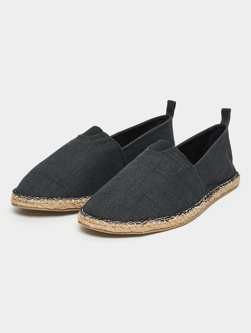 men black slip on espadrille - 21970898 - Standard Image - 2