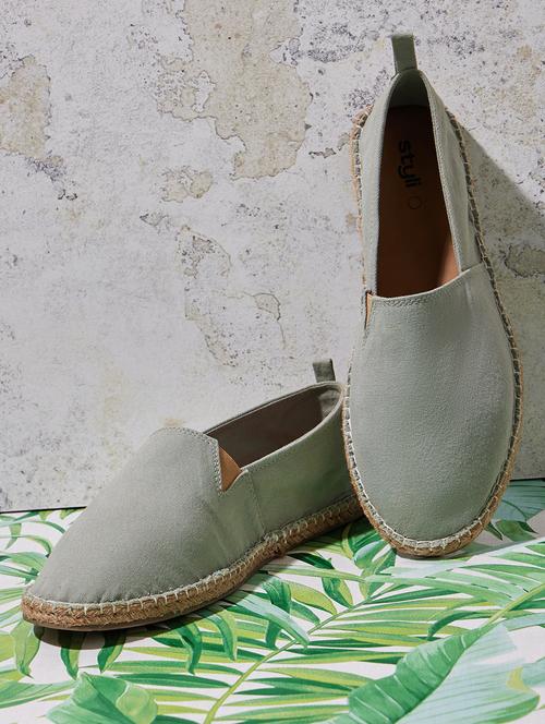 men grey slip on espadrille - 21970900 - Standard Image - 0