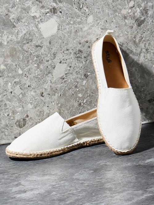 men white slip on espadrille - 21970901 -  Standard Image - 0