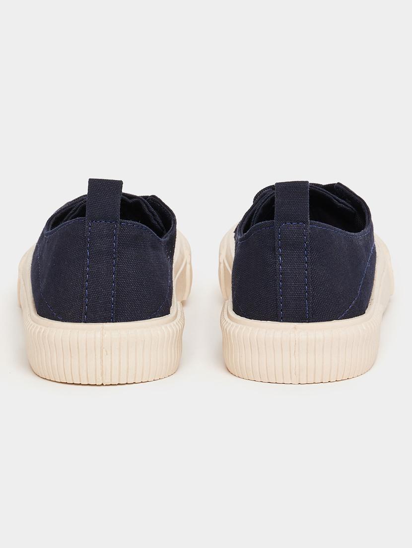 men navy blue lace up sneaker - 21970902 - Standard Image - 2