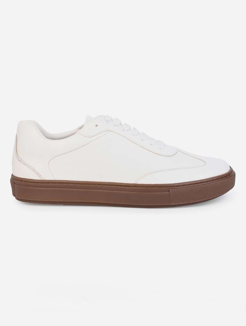 men white lace up sneaker - 21970905 -  Standard Image - 2