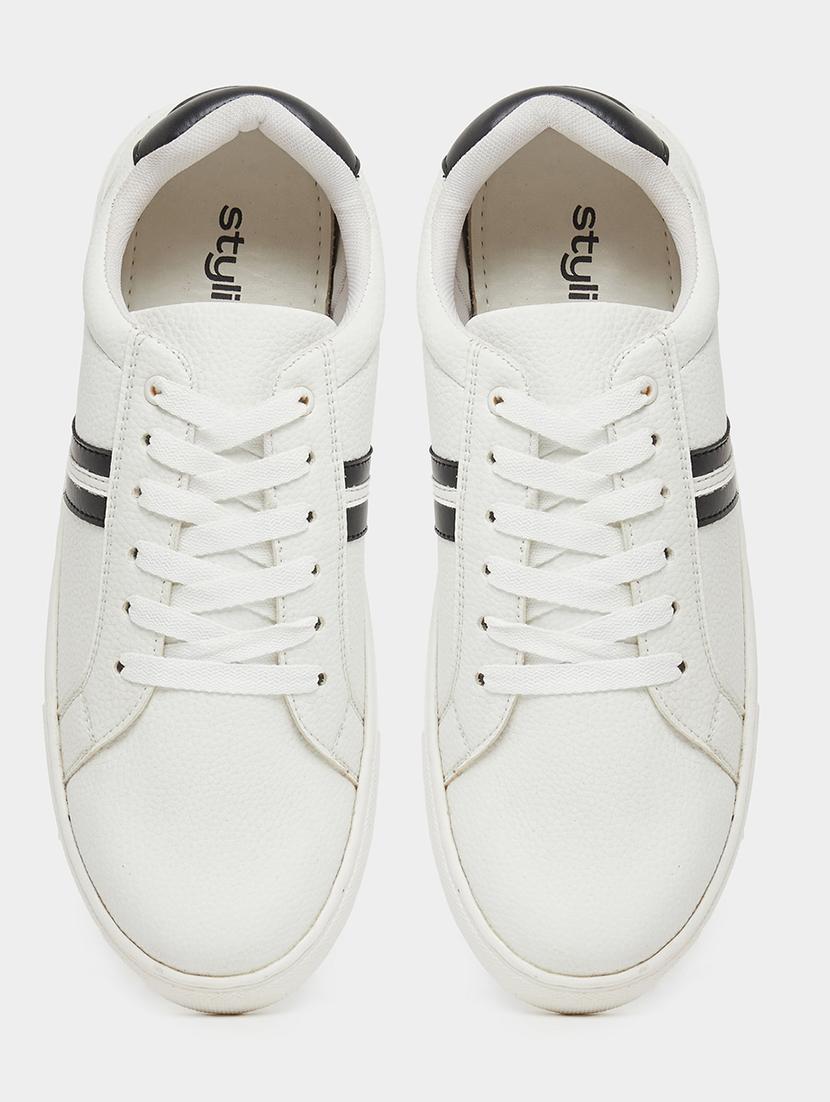men white lace up sneaker - 21970910 - Standard Image - 2