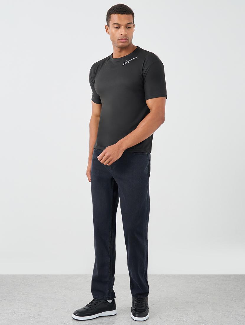 men washed mid rise straight fit jeans - 21970949 - Standard Image - 2