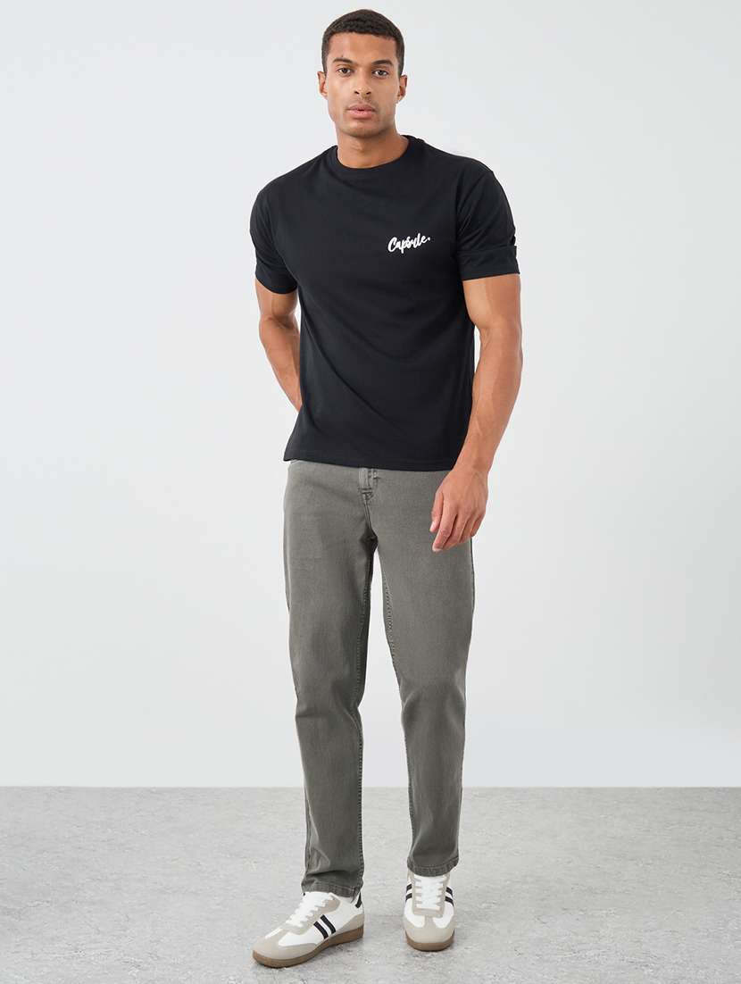 men solid mid rise straight fit jeans - 21970950 -  Standard Image - 2