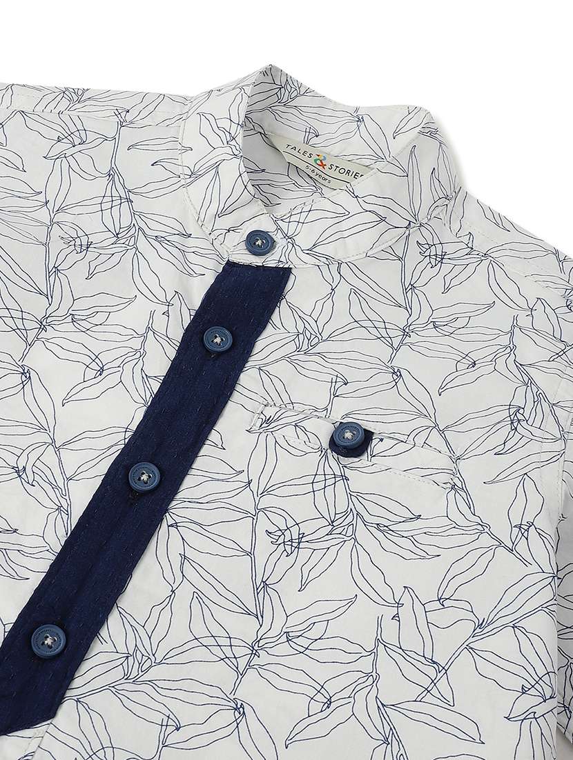 boys printed collared long sleeve shirt - 21971040 -  Standard Image - 2