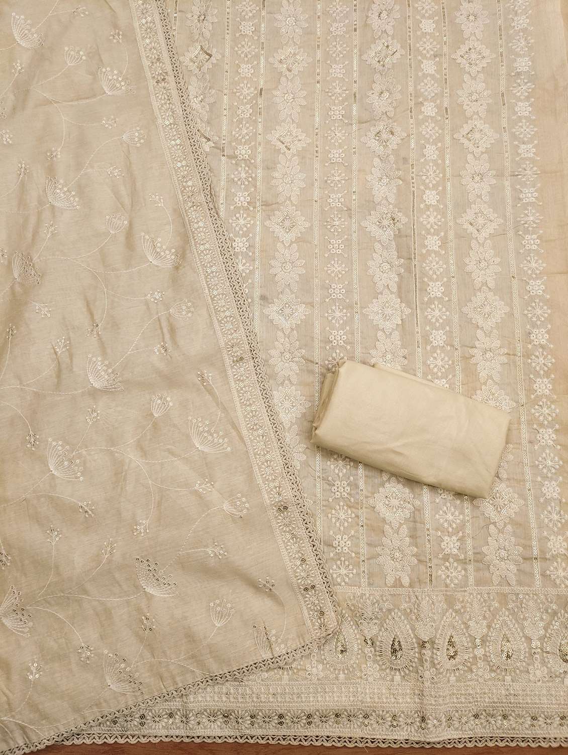 women embroidered unstitched suit set - 21971086 -  Standard Image - 2