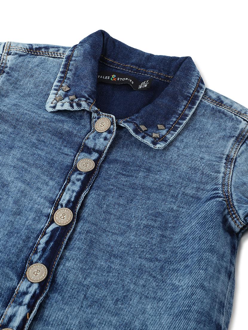 blue cotton shirts top - 21971178 - Standard Image - 2