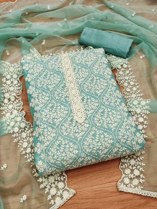 women embroidered unstitched suit set - 21971198 - Standard Image - 0