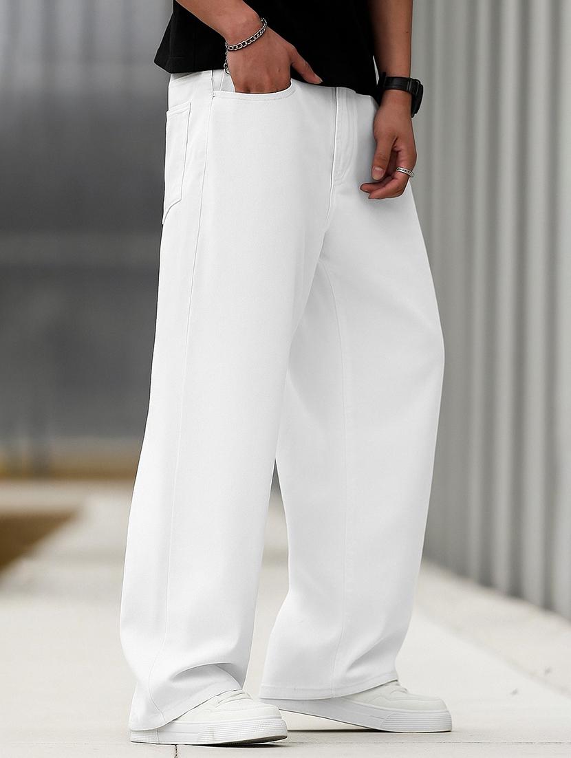 white denim jeans - 21971209 - Standard Image - 2