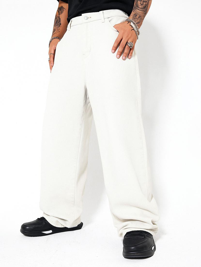 white denim jeans - 21971219 - Standard Image - 2