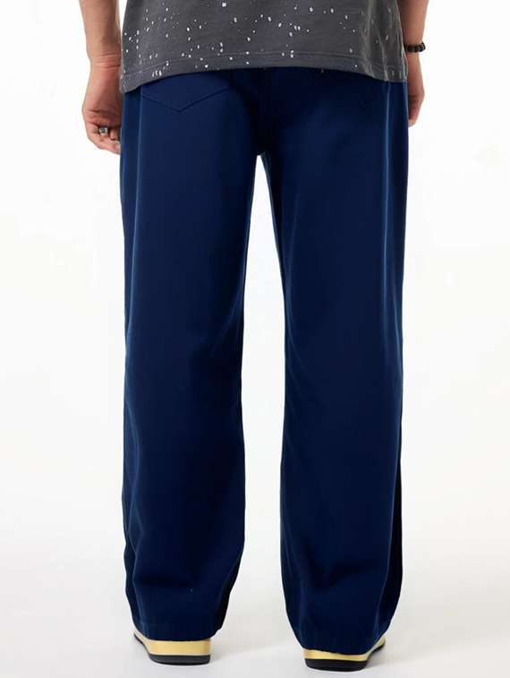 men plain mid rise full length baggy jeans - 21971245 -  Standard Image - 2