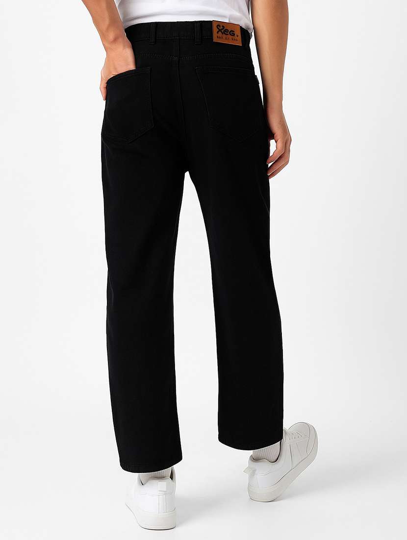 men plain mid rise full length straight fit jeans - 21971248 -  Standard Image - 2