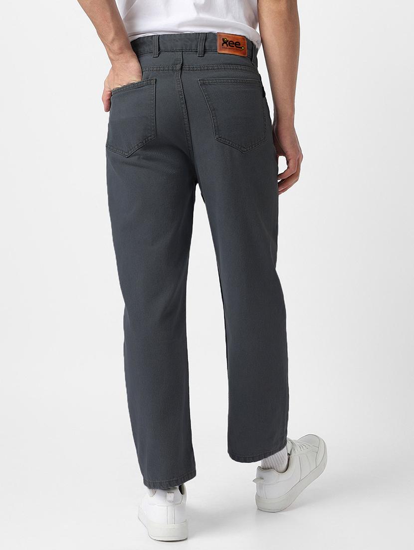 men plain mid rise full length straight fit jeans - 21971251 - Standard Image - 2