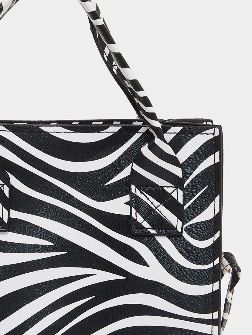zebra printed party handbag set - 21971298 - Standard Image - 7